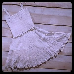 KATE MACK WHITE 2PC DRESS SZ4